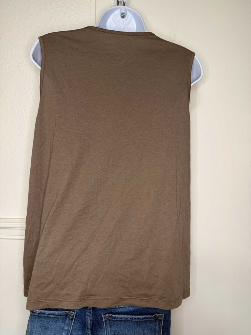 Chico's Brown Sequin Scoop Neck Tank size 2 - Picture 3 of 7